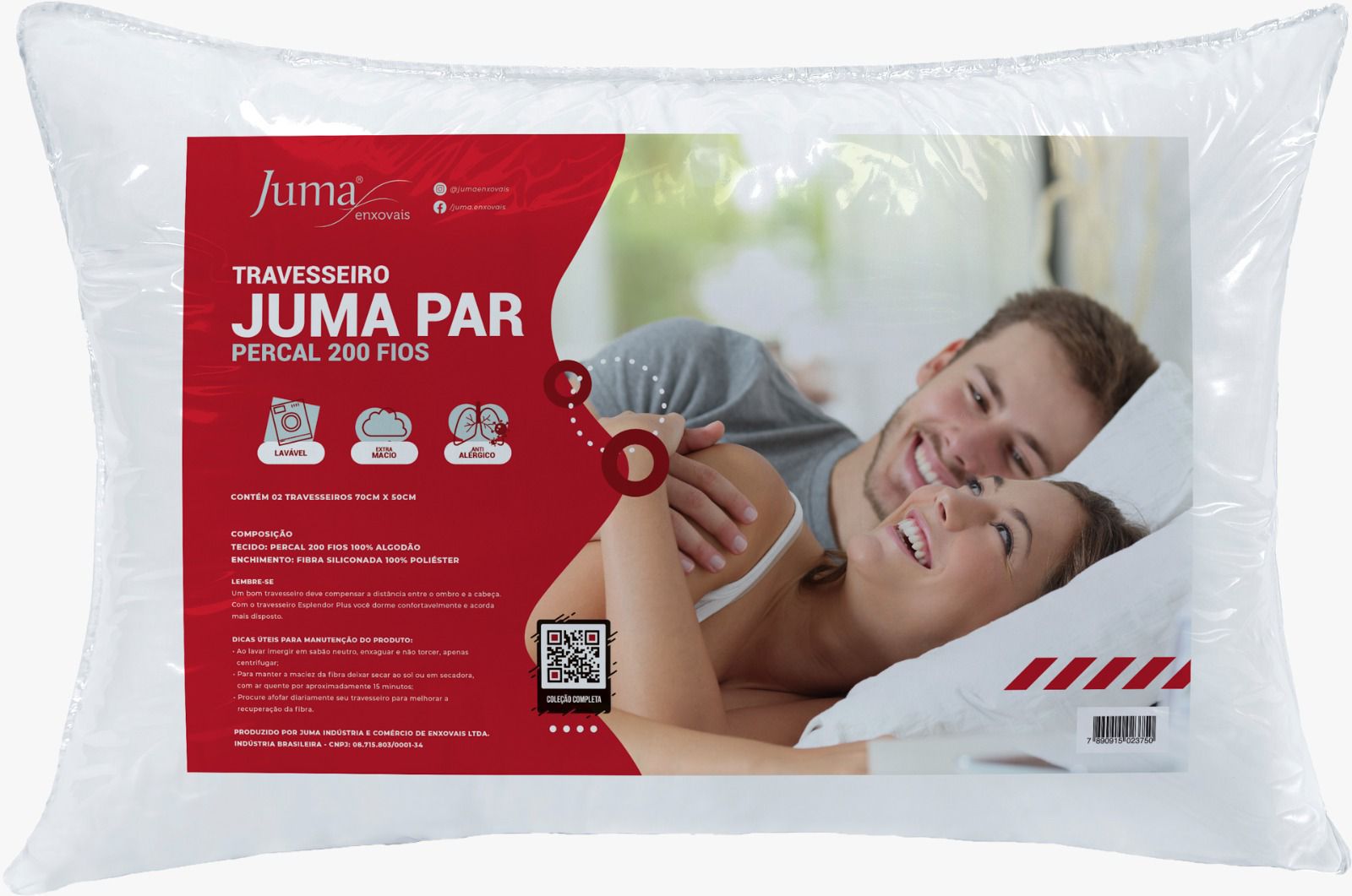 TRAVESSEIRO JUMA – MACIEZ E CONFORTO PREMIUM